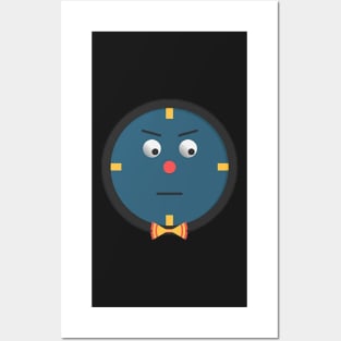 Clock Design dont hug me im scared Posters and Art